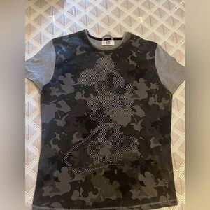 Iceberg LIMITED EDITION Camouflage Mickey Shirt - Black and Gray| size M